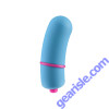 Rock Candy Jellybean Blue Curved Extra Large Bullet Blue Vibrator