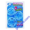 Cloud 9 Cock Ring Combo Beaded Clear 3 Fun Sizes
