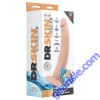 Realistic Dildo Blush Dr. Skin Glide 7.5" Self Lubricating Vanilla