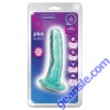 Blush B Yours Plus Hard N Happy 5" Realistic Dildo Transparent Teal
