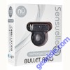 Sensuelle Rechargeable Silicone Bullet Cock Ring 7 Function Black
