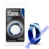 Blush Performance Silicone Camo Cock Ring Blue Camoflauge