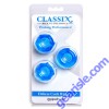 Pipedream Classix Back To The Basics Deluxe Cock Ring Set Blue