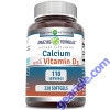 Calcium Vitamin D3 Supplement 220 Softgels Amazing Formulas 