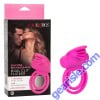 CalExotics Silicone Rechargeable Dual Clit Flicker Enhancer Cock Ring