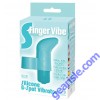 Icon The 9'S S Finger Vibe Silicone G Spot Vibrator Blue