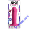 Squeeze It 10x Squeezable Vibrating Silicone Dildo Pink Rechargeable