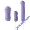 Zalo Unicorn Vibrator Set Berry Violet Silicone Rechargeable