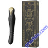 Zalo King Rechargeable Silicone Thruster Vibrator Obsidian Black