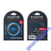 Forto F 33 21 MM Liquid Silicone Cock Ring Medium Blue