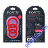 Forto F 61 Silicone Cock Ring Set 3 Piece One Size Red