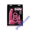 NS Novelties Glowing Firefly Pleasure Kit Cock Ring Pink Dildo Plug