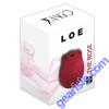 Loe The Rose Suction Stimulator Silicone Vibrator Red