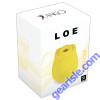 Vibrator Loe The Rose Suction Stimulator Silicone Yellow Rechargeable