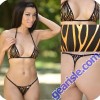 Hipster Metallic Fire Bikini Triangle Back Xposed Skinz