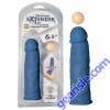 Nasstoys The Great Extender Silicone Vibrating Head Sleeve 6.5" Blue