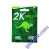 Kangaroo 2K Green Male Enhancements Double Pill Pack