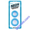 Pipedream Blue Neon Stretchy Silicone Cock Ring Set