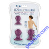 Cloud 9 Health & Wellness Nipple Clitoral Massager Suction Kit Plum