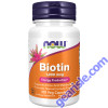NOW Foods Biotin Vitamin B7 1000mcg 100 Veg Capsules