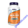NOW Foods DHA-500 Fish Oil Double Strength 180 Softgels