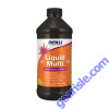 NOW Foods Liquid Multi Tropical Orange Flavor 16 fl oz