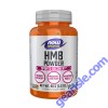 NOW Sports HMB Powder Enhanced Recovery & Muscle Maintenance 3.2 Oz
