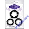 Evolved One Night Stand Intensity Cock Rings Black 3 Package
