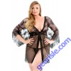 Courtney Lace Robe G-String Curve Model P209