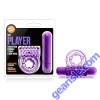 Cock Ring Blush Play With Me The Player Vibrating Double Strap Purple