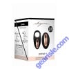 Shots Elegance Dual Vibrating Toy Poise Black Silicone Cock Ring