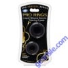 Cloud 9 Pro Rings Liquid Silicone Donuts 2 Pack Cock Ring Black