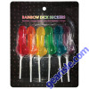 Rainbow Dick Suckers Candy – Assorted 6 Pack