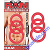 Rings Ultra Cock Sweller Silicone Red RAM