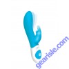 Rotating Rabbit Vibe Rechargeable Silicone Waterproof Blue