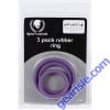 Spartacus Rubber Durable Flexible Cock Ring Set 1.25 1.5 2" Purple