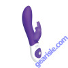 The Rotating Rabbit Rechargeable Silicone Vibe Waterproof Purple