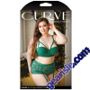 Fantasy Lingerie Nadine Contour Bra Gartered Lace Panty Emerald 