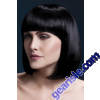 The Fever Elise Wig Sleek Bob Cut Fringe Black Adjustable Cap