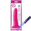NS Colours Pleasures Thin Dildo Pink 5" Silicone