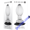Evolved Gender X Crystal Ball Anal Plug Wide Base Suction Cup