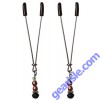 Ruby Black Nipple Clips 