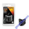 Blush Stay Hard Beef Ball Stretcher 1.5" Diameter Black Cock Ring