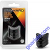 Blush Stay Hard Beef Ball Stretcher X Long Snug 1" Black Cock Ring