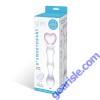 Glas 8" Sweetheart Curved Glass Dildo Pink