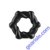 Cock Ring Rock Candy Textured Taffy Twist Black