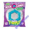 Cock Ring Rock Candy Textured Taffy Twist Blue