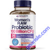 Women Raw Probiotics 100 Billion CFUs Prebiotics Digestive Enzymes 30Ct
