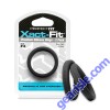 Perfect Fit Xact Fit Size #14 2 Pack Black Silicone Cock Ring
