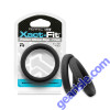 Perfect Fit Xact Fit Size #19 2 Pack Black Silicone Cock Ring